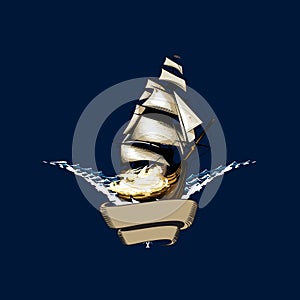 Manowar vector illustration