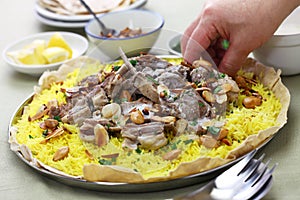 Mansaf, Jordanian national dish photo