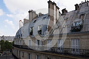 Mansard roofs of Paris