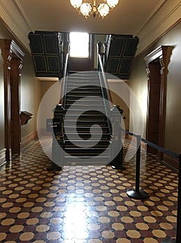 Mansfield reformatory main stairwell