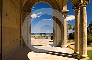 Mansion Archway to patio