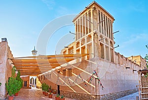 The mansion with barjeel windcatcher, Al Fahidi, Dubai, UAE