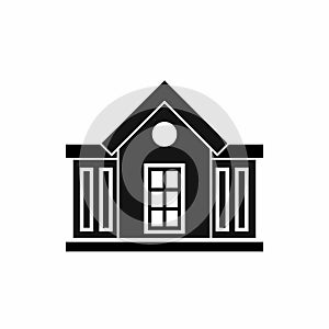 Mansion icon, simple style