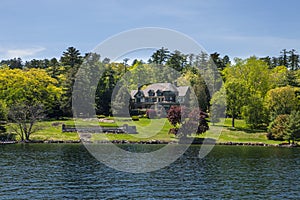 Mansion by the Lake In New York