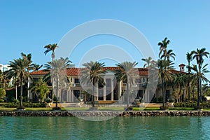 Mansion with Palms