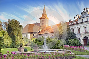 Mansion XII- XVI century in Pruhonice near Prague