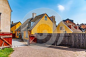 Mansions at the Kulturen open-air museum in Lund, Sweden photo