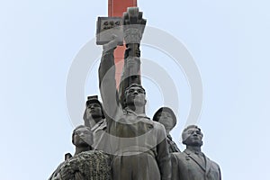 Mansu Hill Grand Monument in Pyongyang, North Korea