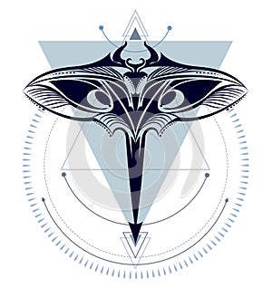 Manta ray geometric