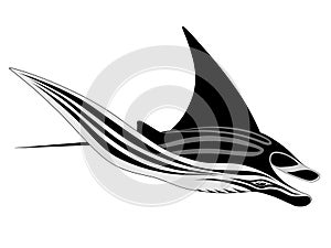 Manta Ray, tattoo