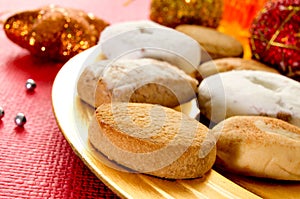 Mantecados and polvorones, typical christmas sweets in Spain photo
