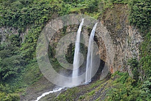 Manto de la novia (bridal veil) waterfall photo