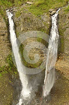 Manto de la Novia waterfall in Ecuador photo
