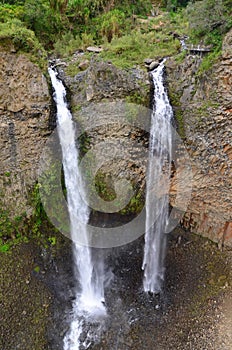 Manto de la Novia waterfall in Ecuador photo