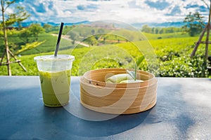 Mantou green tea and fresh milk green tea are popular beverages of Chui Fong Rai, Chiang Rai Province