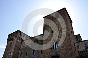 Mantova San Giorgio castle and sun