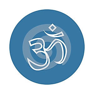 mantra icon in Badge style