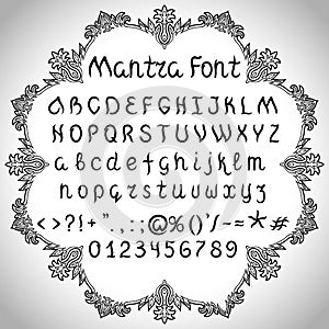 Mantra Vector Font