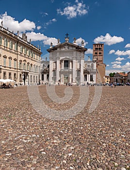 Mantua Cathedral and Palazzo Bianchi, Italy