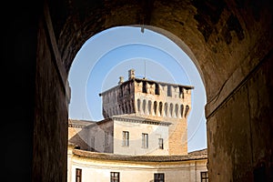 MANTUA: Medieval castle, Gonzaga Saint George Giorgio castle in Italy, Mantua Mantova