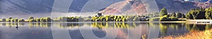 Mantua Reservoir landscape views. Mantua is a small town on the eastern edge Box Elder County, Historically known as Box Elder Val