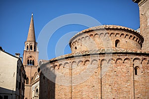 MANTUA: Rotonda di San Lorenzo church and Clock tower in Mantua Mantova. Italy