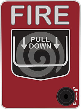 Manual call point for fire alarm protection