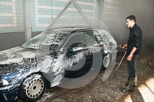 Manual car washing