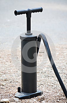 Manual inflate mattres air pump photo