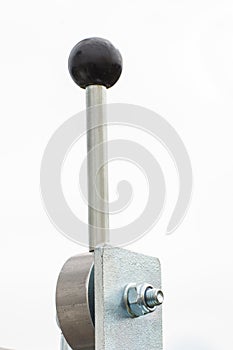 Manual lever for control in industrial or agricultural machine