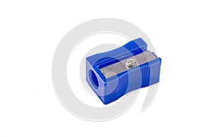 Manual pencil sharpner on the white background.