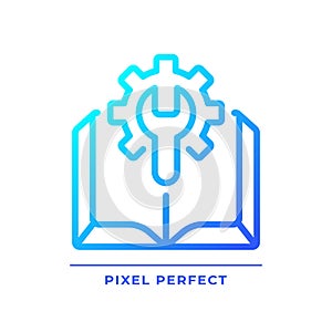 Manual pixel perfect gradient linear vector icon