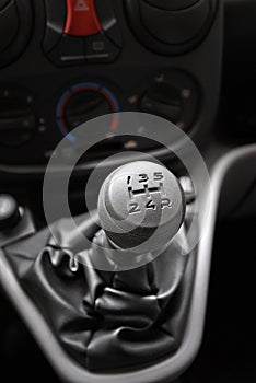 A manual shift car gear