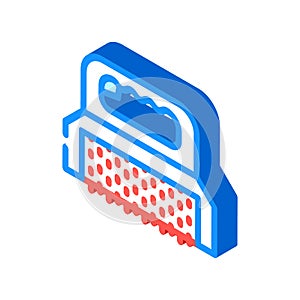 manual skinning machine isometric icon vector illustration