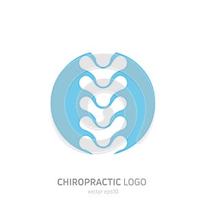 Manual therapy logo. Chiropractic and other alternative medicine.