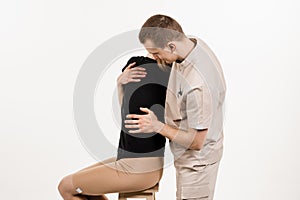 Manual therapy at physiotherapist or chiropractor. Orthopedist examining female neck and head. Manual correction of the