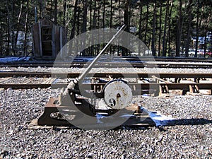 Manual Track Switch at Canfranc photo