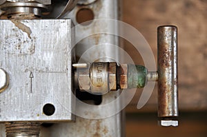 Manual valve in oil and gas production process, Open and close function by worker or operator