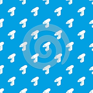 Manual welding torch pattern vector seamless blue