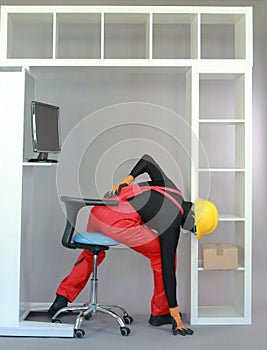 Manual worker with back pain