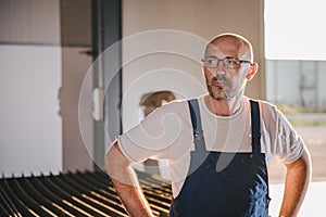 Manual Worker in factory