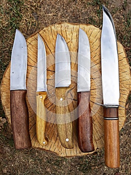 Manually made knives