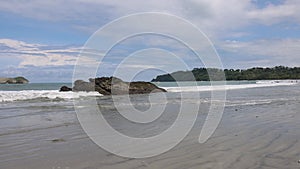 Manuel Antonio Beach Rocks and Trees Costa Rica