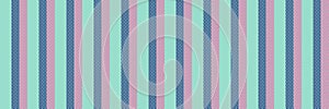 Manufactory background textile vertical, 70s fabric texture stripe. Celebrate vector lines seamless pattern in teal and pink