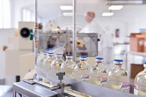 Manufacture and bottling of drugs in a pharmaceutical production