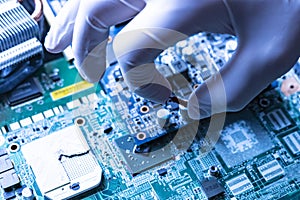 Manufacture of the new modern micro electronic technology computer boards f