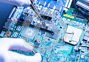 Manufacture of the new modern micro electronic technology computer boards f