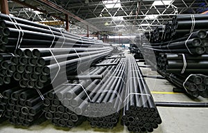 Manufacture pvc pipes photo