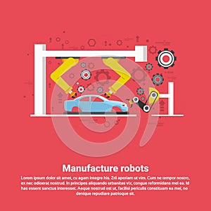 Manufacture Robots Industrial Automation Production Web Banner