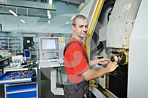 Manufacture worker at tool workshop